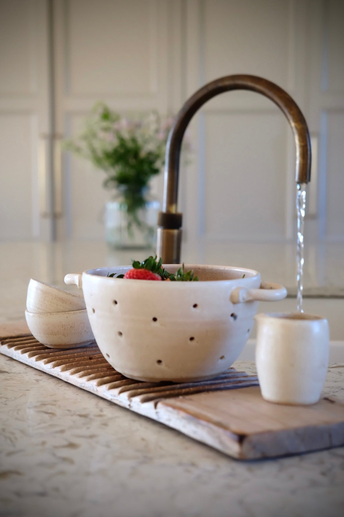 Berry Colander, Cream