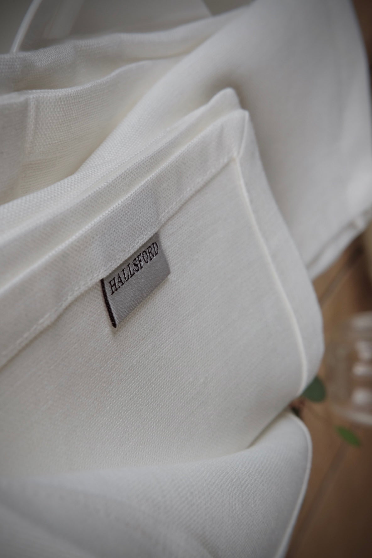Linen Napkins, Ivory. Set of 4