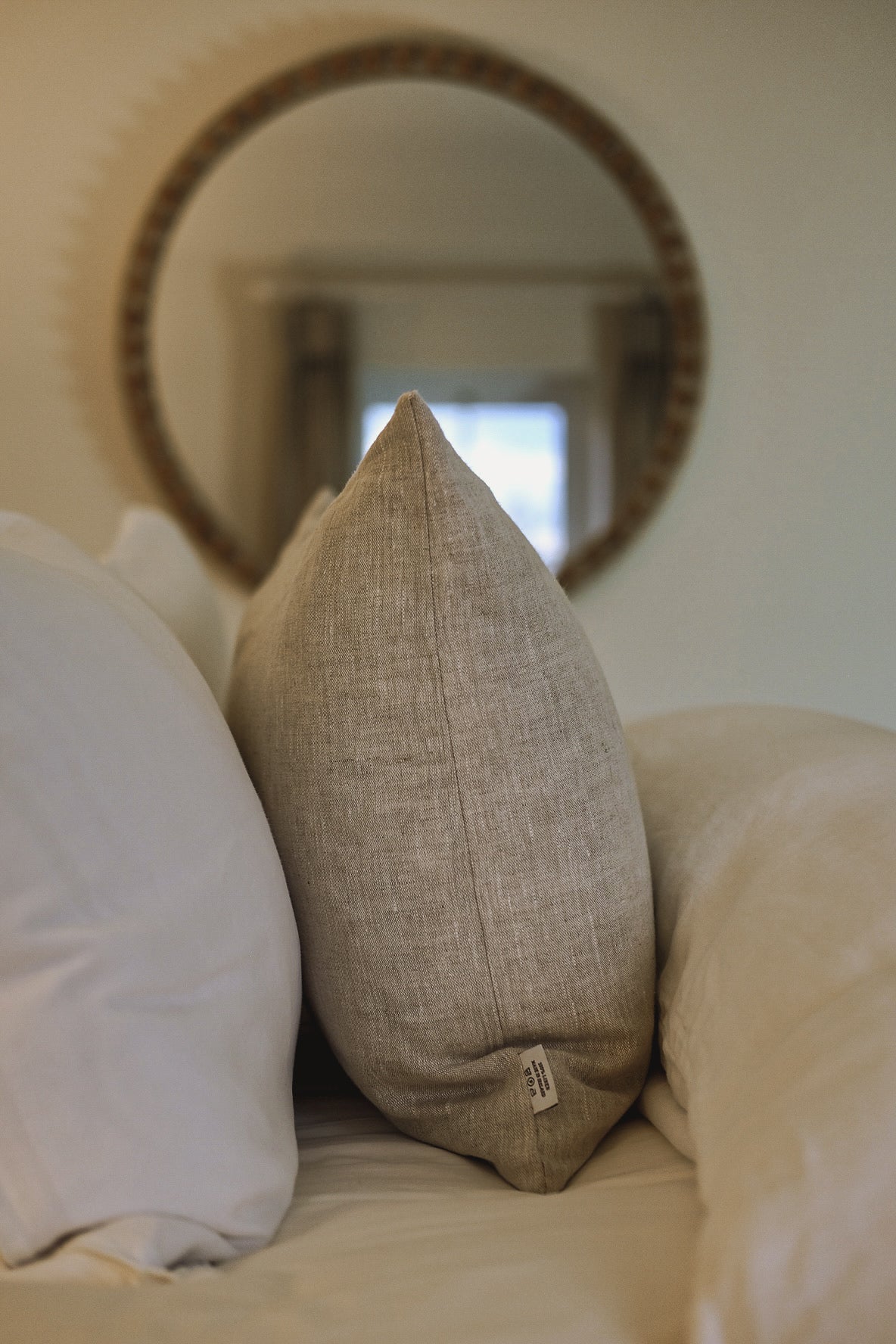 100% Irish Linen Bolster Cushion