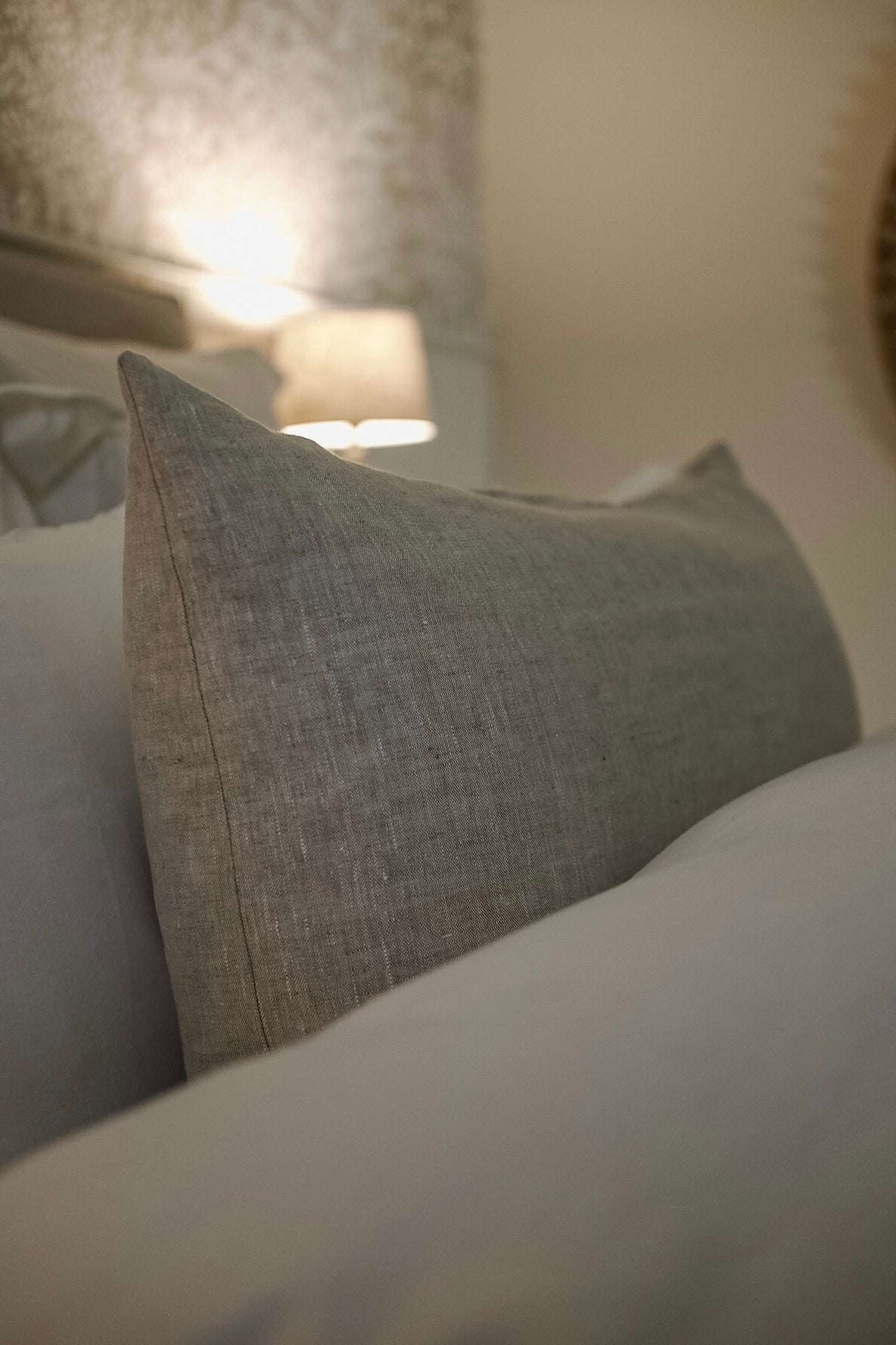 100% Irish Linen Bolster Cushion