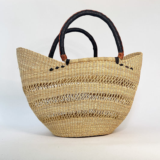Natural Open Weave Shopper, Large