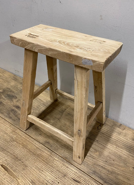 Reclaimed Elm Stool