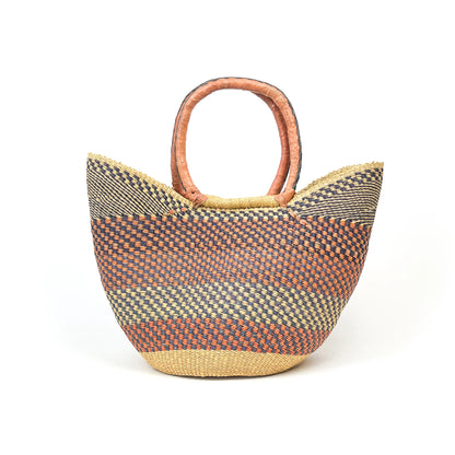 Multicoloured Closed Weave Shopper, Large