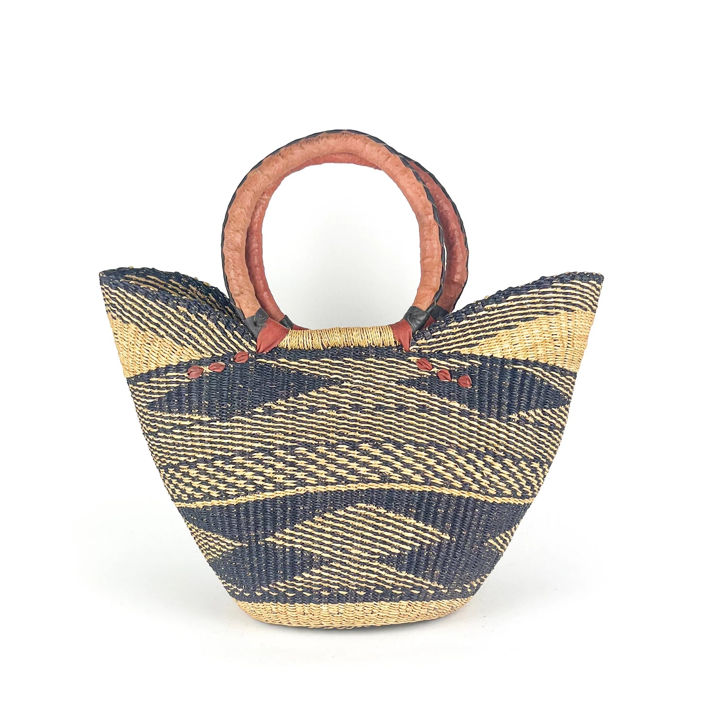 Multicoloured Closed Weave Shopper, Large