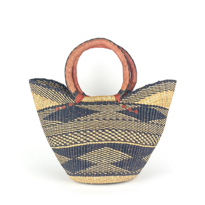 Multicoloured Closed Weave Shopper, Large